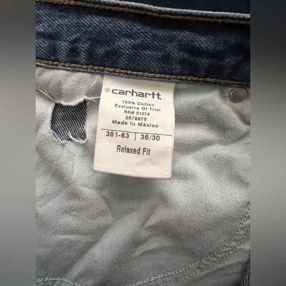 Carhartt Relaxed Fit Denim Jeans - Dark Blue - Picture 4 of 5
